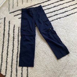 Boys Convertible Hiking Shorts Navy Blue size XS 6/7